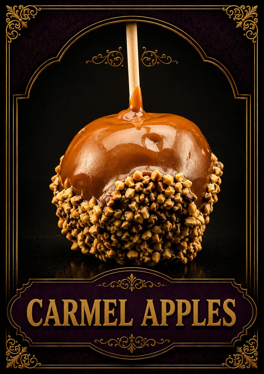 Stirling Sweet Shop caramel apples poster